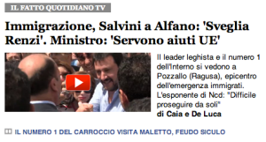 Alfano e Salvini su Mare Nostrum