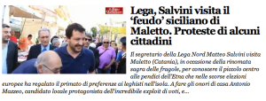 Salvini a Maletto per la sagra